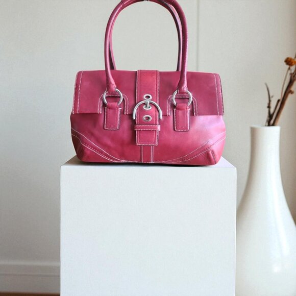 Coach Handbags - COACH Vintage Soho Satchel in cherry red